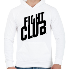 PRINTFASHION fight club logo - Férfi kapucnis pulóver - Fehér férfi pulóver, kardigán