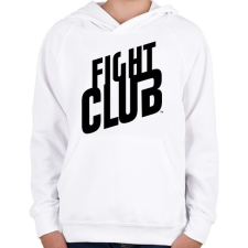 PRINTFASHION fight club logo - Gyerek kapucnis pulóver - Fehér gyerek pulóver, kardigán
