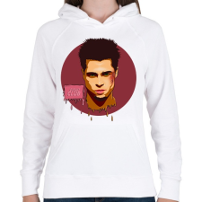 PRINTFASHION fight club - Női kapucnis pulóver - Fehér női pulóver, kardigán