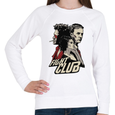 PRINTFASHION fight club - Női pulóver - Fehér női pulóver, kardigán