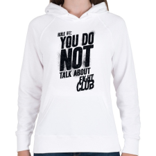 PRINTFASHION Fight Club: Rule One - Női kapucnis pulóver - Fehér női pulóver, kardigán