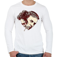 PRINTFASHION Fight Club: Tyler - Férfi hosszú ujjú póló - Fehér férfi póló