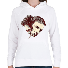 PRINTFASHION Fight Club: Tyler - Női kapucnis pulóver - Fehér női pulóver, kardigán