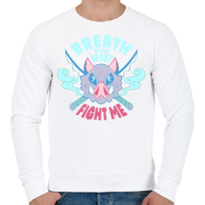 PRINTFASHION Fight me! - Férfi pulóver - Fehér