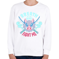 PRINTFASHION Fight me! - Gyerek pulóver - Fehér