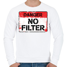 PRINTFASHION Filter nélkül! - Férfi pulóver - Fehér férfi pulóver, kardigán