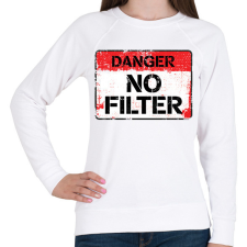 PRINTFASHION Filter nélkül! - Női pulóver - Fehér női pulóver, kardigán