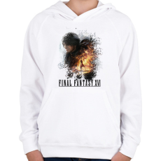 PRINTFASHION Final Fantasy 16 - Gyerek kapucnis pulóver - Fehér