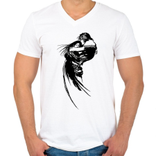 PRINTFASHION Final Fantasy - Férfi V-nyakú póló - Fehér férfi póló