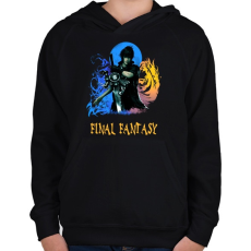 PRINTFASHION FINAL FANTASY - Gyerek kapucnis pulóver - Fekete