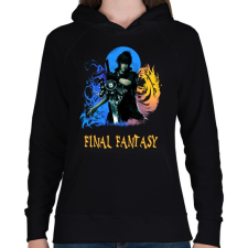 PRINTFASHION FINAL FANTASY - Női kapucnis pulóver - Fekete női pulóver, kardigán