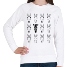 PRINTFASHION FindZebra - Ritka betegségek - Női pulóver - Fehér női pulóver, kardigán