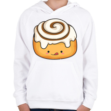 PRINTFASHION Finom csiga - Gyerek kapucnis pulóver - Fehér