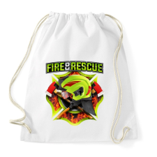 PRINTFASHION Fire and Rescue - Sportzsák, Tornazsák - Fehér tornazsák