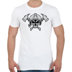PRINTFASHION Fire Axe - Férfi póló - Fehér