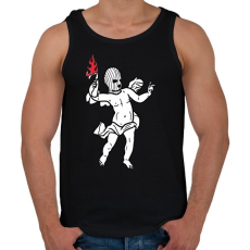 PRINTFASHION Fire in the hole! - Férfi atléta - Fekete