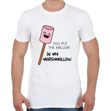 PRINTFASHION Fire-Marshmallow - Női - Férfi póló - Fehér férfi póló