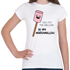 PRINTFASHION Fire-Marshmallow - Női - Női póló - Fehér