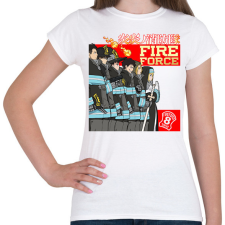 PRINTFASHION Fireforce - Női póló - Fehér női póló