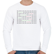 PRINTFASHION First solve the problem - Férfi pulóver - Fehér férfi pulóver, kardigán