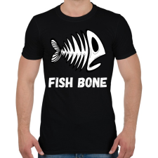 PRINTFASHION fish bone - Férfi póló - Fekete férfi póló