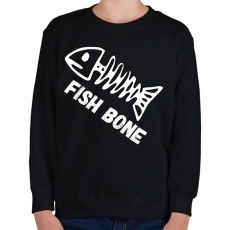PRINTFASHION fish bone - Gyerek pulóver - Fekete
