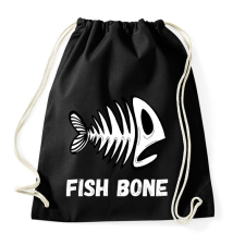 PRINTFASHION fish bone - Sportzsák, Tornazsák - Fekete tornazsák