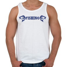 PRINTFASHION Fishing - Férfi atléta - Fehér
