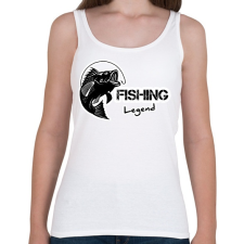 PRINTFASHION Fishing legend - Női atléta - Fehér női trikó