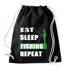 PRINTFASHION Fishing soul - Sportzsák, Tornazsák - Fekete tornazsák