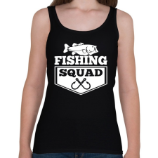 PRINTFASHION Fishing squad - Női atléta - Fekete női trikó