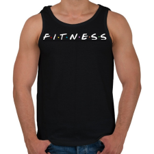 PRINTFASHION Fitness Friends - Férfi atléta - Fekete atléta, trikó