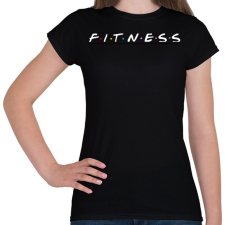 PRINTFASHION Fitness Friends - Női póló - Fekete női póló