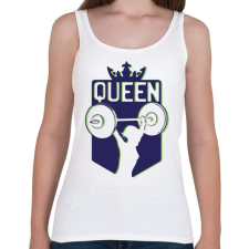 PRINTFASHION Fitness királynő - Női atléta - Fehér női trikó
