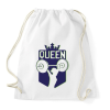 PRINTFASHION Fitness királynő - Sportzsák, Tornazsák - Fehér