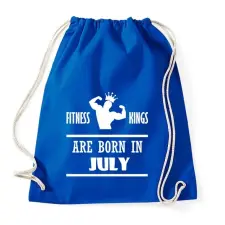 PRINTFASHION Fitnessz királyok júliusban születtek - Sportzsák, Tornazsák - Bright royal tornazsák