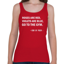 PRINTFASHION Fitnessz vers - Női atléta - Cseresznyepiros női trikó