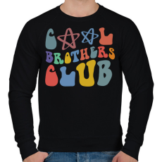 PRINTFASHION Fiútestvér klub - Férfi pulóver - Fekete