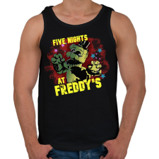 PRINTFASHION Five night at freddys - Férfi atléta - Fekete atléta, trikó