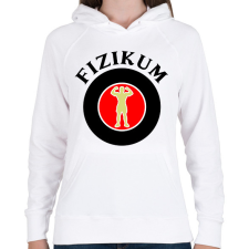 PRINTFASHION Fizikum - Női kapucnis pulóver - Fehér női pulóver, kardigán