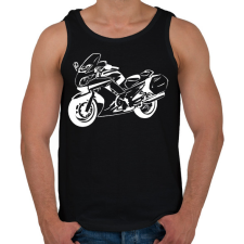 PRINTFASHION fjr-fehér - Férfi atléta - Fekete atléta, trikó