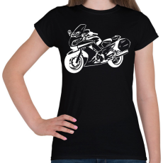 PRINTFASHION fjr-fehér - Női póló - Fekete