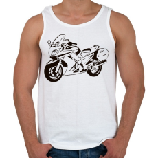 PRINTFASHION fjr - Férfi atléta - Fehér