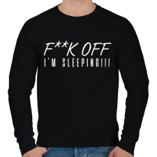 PRINTFASHION Fk off - Férfi pulóver - Fekete férfi pulóver, kardigán