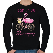 PRINTFASHION Flamazing - Férfi pulóver - Fekete férfi pulóver, kardigán