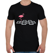 PRINTFASHION Flamingo @#& - Férfi póló - Fekete férfi póló