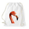 PRINTFASHION Flamingó - Sportzsák, Tornazsák - Fehér