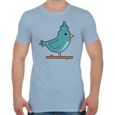 PRINTFASHION Flegma madár - Férfi póló - Világoskék férfi póló