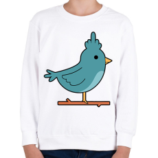PRINTFASHION Flegma madár - Gyerek pulóver - Fehér