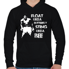 PRINTFASHION Float and sting - Férfi kapucnis pulóver - Fekete férfi pulóver, kardigán